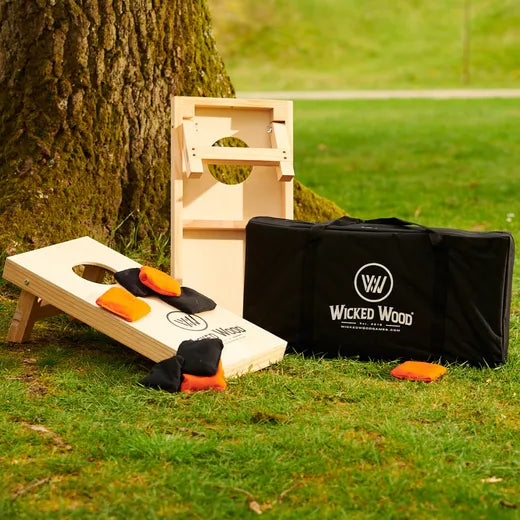 Cornhole Set Mini - Wicked Wood - 60x30cm - Incl zakjes en Draagtas Cornhole sets Wicked Wood Games