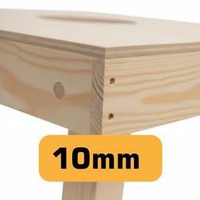 Cornhole Set met Eigen Design - Enkel Board Cornhole sets Wicked Wood Games 10mm (ACL REC)