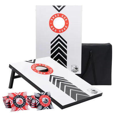 Complete Cornhole Set 90x60 - Red Zone - 2x4 Cornhole Zakjes - Incl Draagtas.