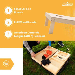 Cornhole Set Mini - Wicked Wood - 10mm Cornhole sets Wicked Wood Games