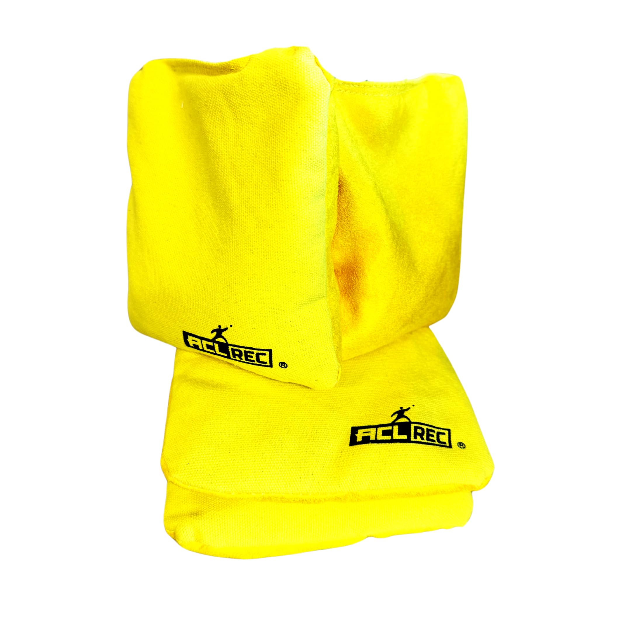 1x4 Cornhole Bags - Double Sides - ACL REC - Granulaat vulling Cornhole Bags Wicked Wood Games Double Sided - Geel