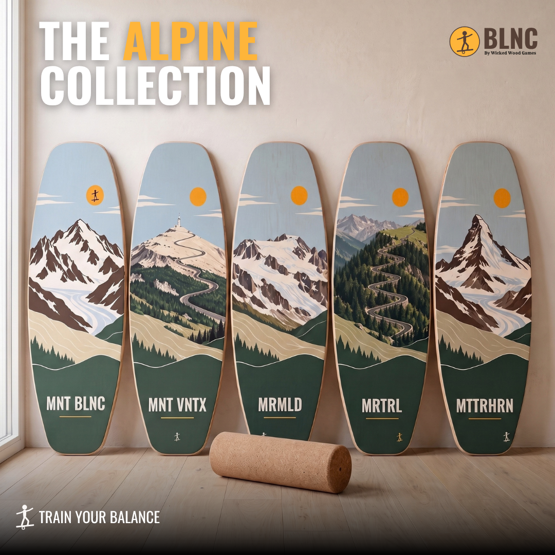 BLNC Balance Boards - COLLECTION ALPINE - Roller et Board Stoppers inclus